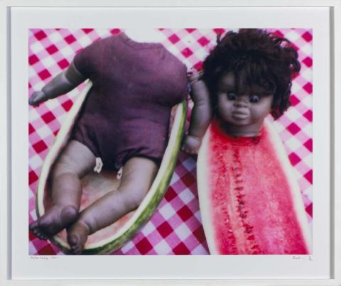 Artwork Meloncholy (from 'Sad and bad' series) this artwork made of Lambda print on paper from Polaroid original, created in 2000-01-01
