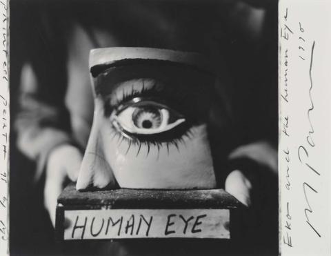 Artwork Eko and the human eye, Perth (from 'Indian Ocean Journals') this artwork made of Gelatin silver photograph on paper, created in 1990-01-01