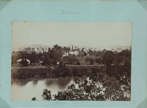 Artwork (Government House and Botanic Gardens) this artwork made of Albumen photograph on paper mounted on card, created in 1880-01-01