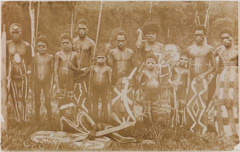 Artwork Atherton Tablelands rainforest people - the Yidinji this artwork made of Vintage photographic print on paper, created in 1890-01-01