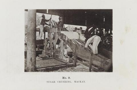 Artwork (Sugar crushing, Mackay) (no. 9 from 'Images of Queensland' series) this artwork made of Autotype on paper, created in 1864-01-01