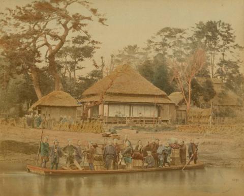 Artwork (Ferry boat) (from 'Japan' album) this artwork made of Hand-coloured albumen photograph