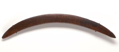 Artwork Boomerang this artwork made of Carved wood with natural pigments