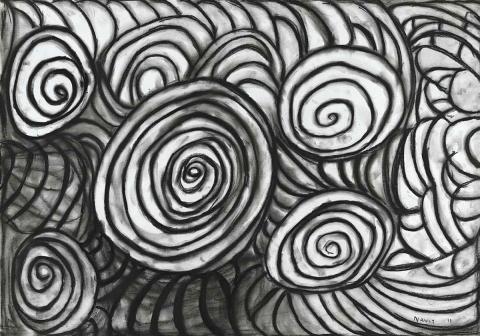 Artwork Ring tides this artwork made of Charcoal on paper, created in 2011-01-01