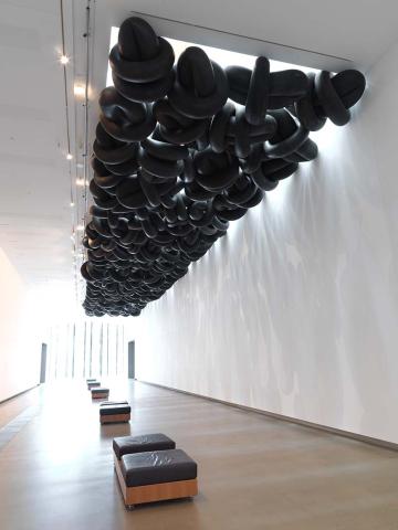 Artwork Wolken (Clouds) this artwork made of Tyre inner tubes