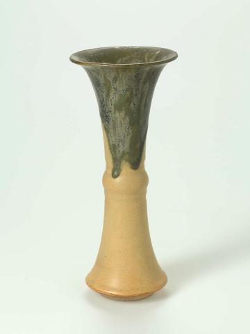 Artwork Gu form vase this artwork made of Stoneware, overglaze, created in 1900-01-01