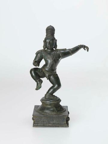 Artwork Krishna the jubilant butter thief this artwork made of Bronze, created in 1200-01-01