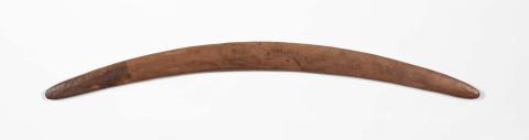 Artwork Boomerang (South West Queensland) this artwork made of Carved and incised hardwood
