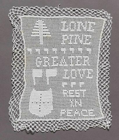 Artwork (Lone Pine) this artwork made of Cotton filet crochet