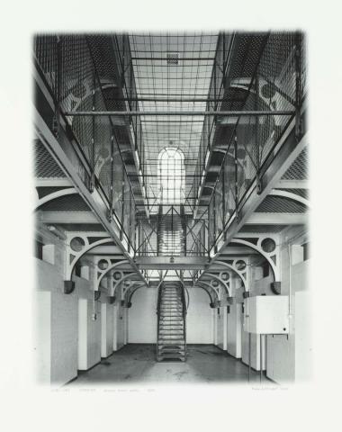 Artwork Interior, Boggo Road Gaol this artwork made of Black-and-white digital print on paper, created in 1992-01-01