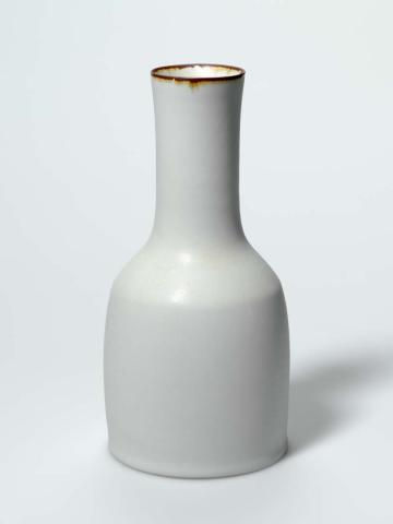 Artwork Vase this artwork made of Porcelain with celadon glaze and iron oxide
