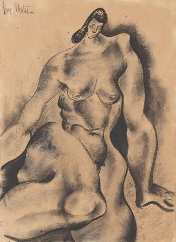 Artwork Nude woman this artwork made of Ink on paper, created in 1939-01-01