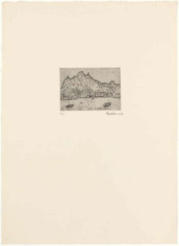 Artwork Aden this artwork made of Soft-ground etching, zinc plate on paper, created in 1976-01-01