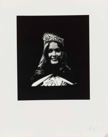 Artwork Miss World Televised 5 this artwork made of Vintage gelatin silver photograph, created in 1974-01-01