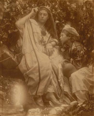 Artwork The Bride of Abydos [Annie Chinery, Mrs Ewen Hay Cameron] this artwork made of Albumen photograph on paper, created in 1871-01-01