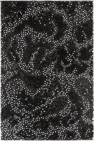 Artwork Resting in a cloud of stars this artwork made of Chinese ink and fire on cold-pressed paper, created in 2018-01-01