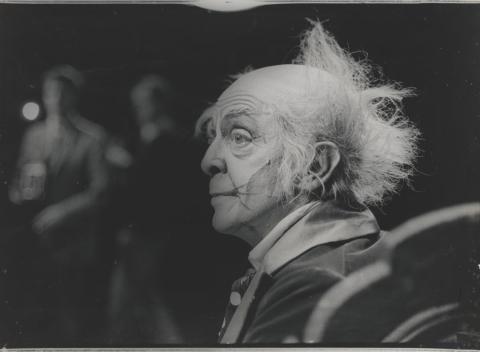 Artwork Sir Robert Helpmann as Dr Cappelius in the ballet ‘Coppelia (1969)’ this artwork made of Gelatin silver photograph on paper, created in 1969-01-01