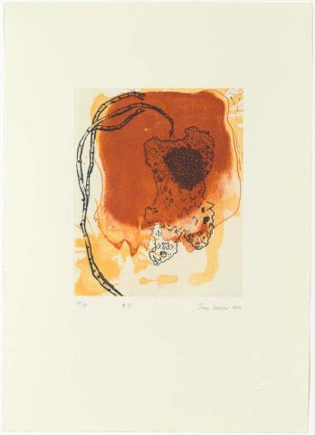 Artwork heron island #7 this artwork made of Three-plate etching