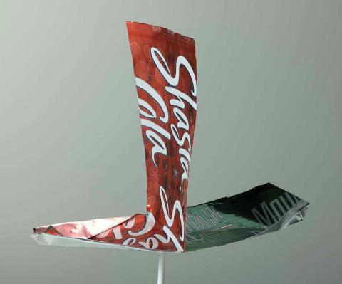 Artwork Waa (canoe) this artwork made of Aluminium can toy, created in 2021-01-01