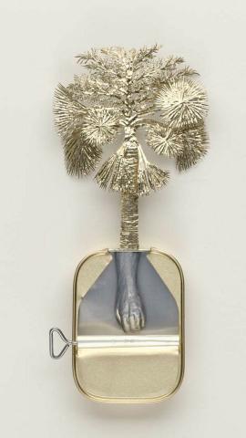 Artwork Sri Lankan set: Thala-gasa (Sinhala), thulappanai (Tamil); Talipot palm; Corypha umbraculifera (from 'Paradisus Terrestris' series) this artwork made of Aluminium and tin, created in 1999-01-01