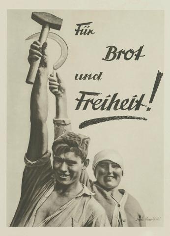 Artwork Für Brot und Freiheit (For bread and freedom!) this artwork made of Photo-lithograph on paper, created in 1930-01-01