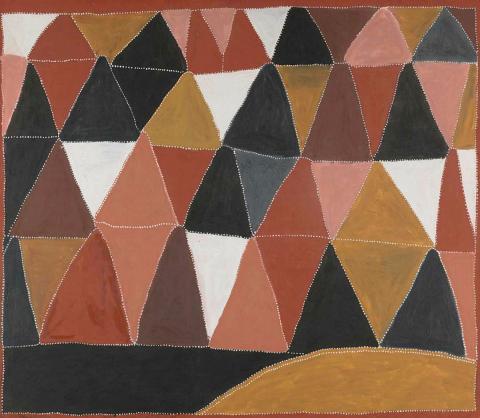 Artwork Texas hills this artwork made of Natural pigments with archival binder (Liquitex Gel) on Belgian linen, created in 1994-01-01