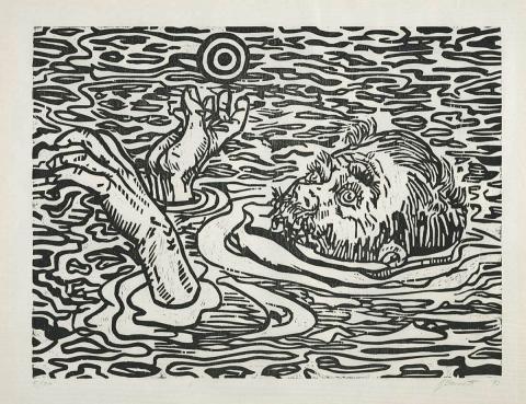 Artwork Explorer (The Inland Sea) this artwork made of Woodblock on paper, created in 1993-01-01