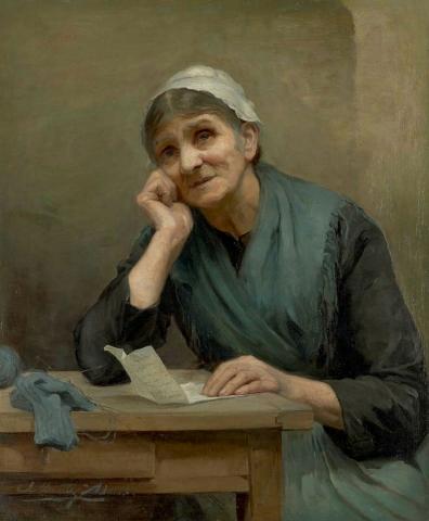 Artwork Care this artwork made of Oil on canvas on composition board, created in 1893-01-01