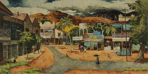 Artwork North of Capricorn this artwork made of Oil on plywood, created in 1956-01-01