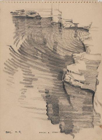 Artwork Pool, North Queensland this artwork made of Pencil on paper, created in 1943-01-01