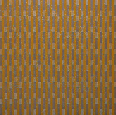 Artwork Lithification series #3 this artwork made of Iridescent oil paint, metallic pigments and medium on linen, created in 2021-01-01