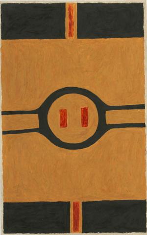 Artwork Erigaran (from 'Garpa / Ground Paintings' series) this artwork made of Organic material on paper , created in 2023-01-01