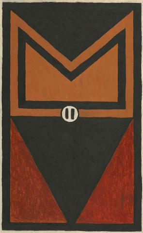 Artwork Yal Sibil (from 'Garpa / Ground Paintings' series) this artwork made of Organic material on paper, created in 2023-01-01