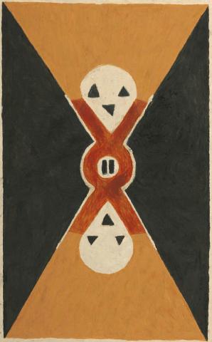 Artwork Kapakonam (from 'Garpa / Ground Paintings' series) this artwork made of Organic material on paper, created in 2023-01-01