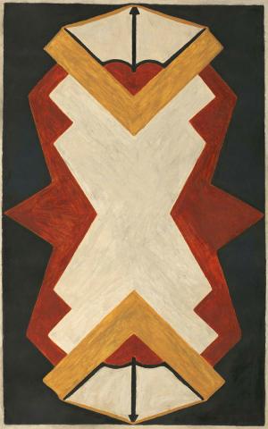 Artwork Yuriyal Sipil (from 'Garpa / Ground Paintings' series) this artwork made of Organic material on paper, created in 2023-01-01