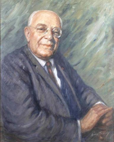 Artwork Sir Raphael Cilento this artwork made of Oil on canvas, created in 1966-01-01