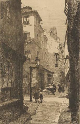 Artwork Rue de Venise this artwork made of Etching on paper