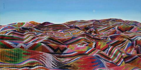 Artwork Habilin (Tausug 2) this artwork made of Oil on canvas, created in 2021-01-01