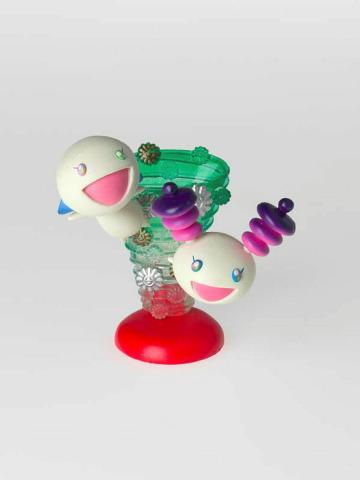 Artwork artelligent city / Masamune & Spica (from the 'SUPERFLAT MUSEUM' series by Takashi Murakami) this artwork made of Figurine (lacquer paint, PVC plastic, ABS plastic), white cardboard box, leaflets, created in 2003-01-01