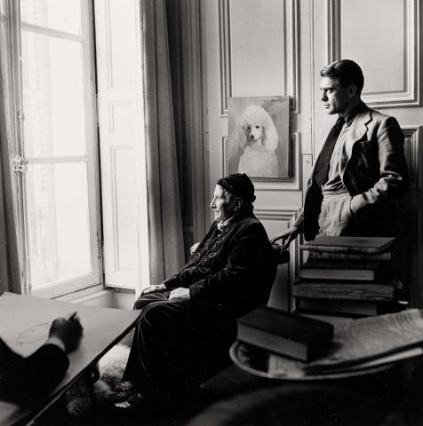 Artwork Carl Erickson drawing Gertrude Stein and Horst, Paris this artwork made of Gelatin silver photograph on paper, created in 1946-01-01