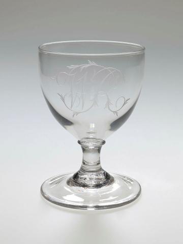 Artwork Goblet this artwork made of Glass, created in 1840-01-01
