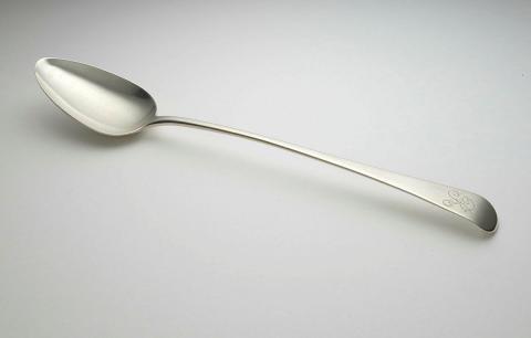 Artwork Serving spoon this artwork made of Silver, created in 1803-01-01
