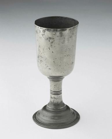 Artwork Goblet this artwork made of Pewter, silver-plated