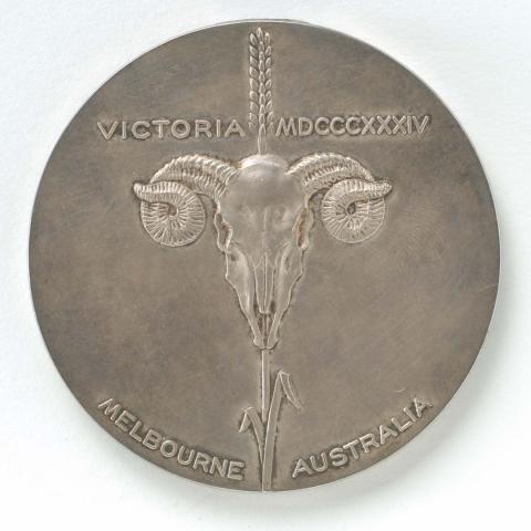 Artwork Medallion: Victoria Centenary Celebrations this artwork made of Silver
