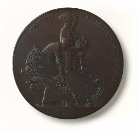 Artwork British Empire Exhibition 1925 medal this artwork made of Cast bronze (with medal box)