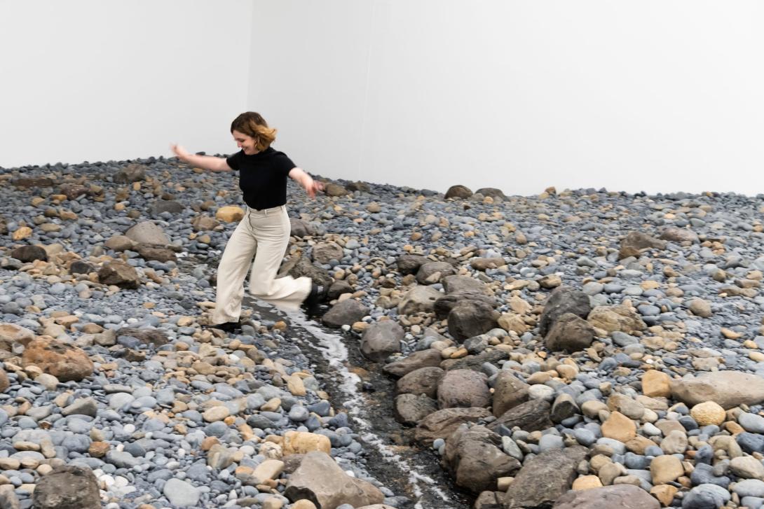 Installation view of Riverbed 2024, GOMA, 2019 / © 2014 Olafur Eliasson / Photograph: Natasha Harth, QAGOMA