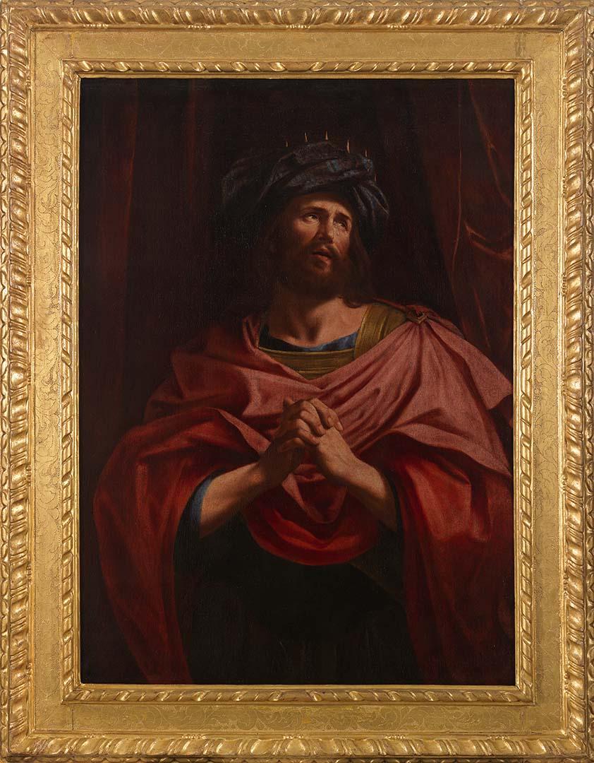 Artwork (David lamenting the death of Absalom) this artwork made of Oil on canvas