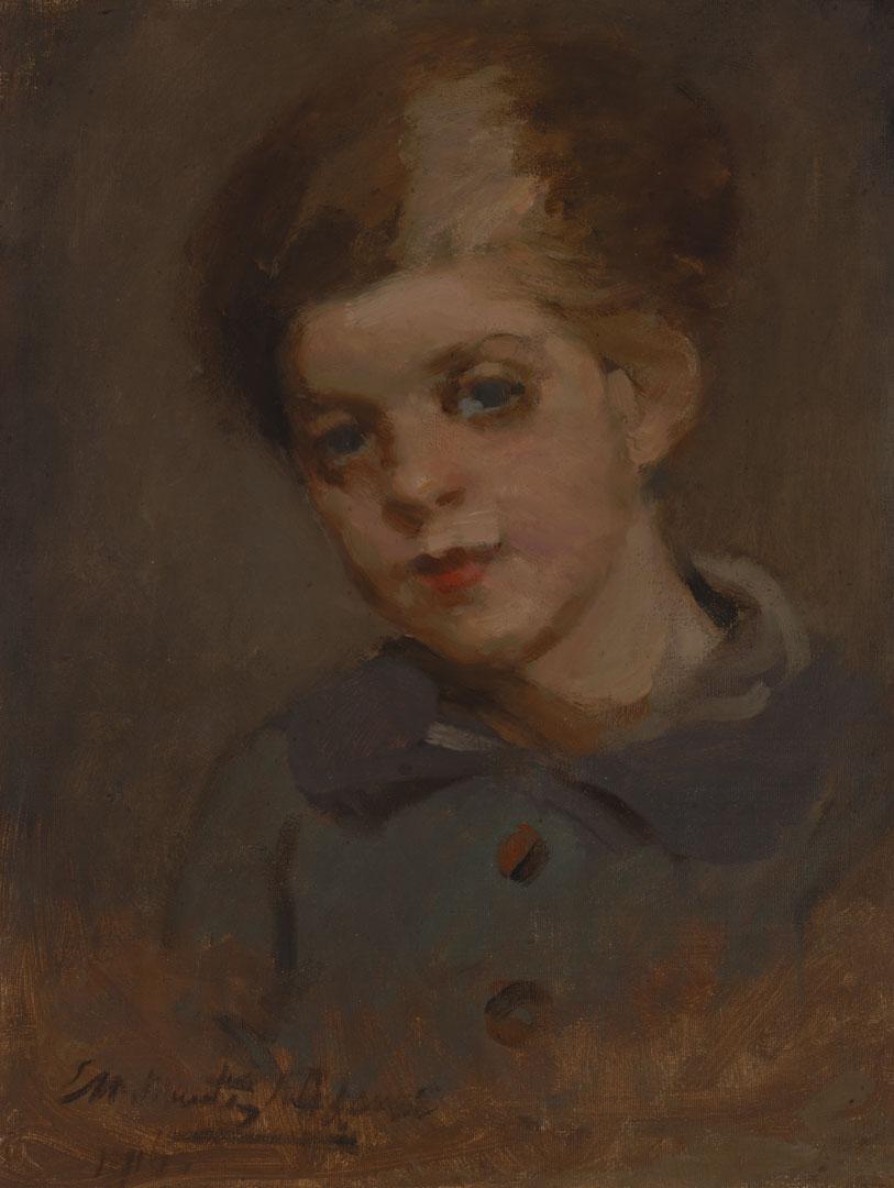 Artwork (Portrait of Ilma Felstead) this artwork made of Oil on canvas, created in 1916-01-01
