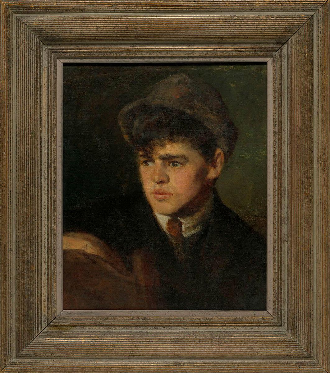 Artwork Portrait of the artist's son, Alexander this artwork made of Oil on canvas on composition board, created in 1910-01-01
