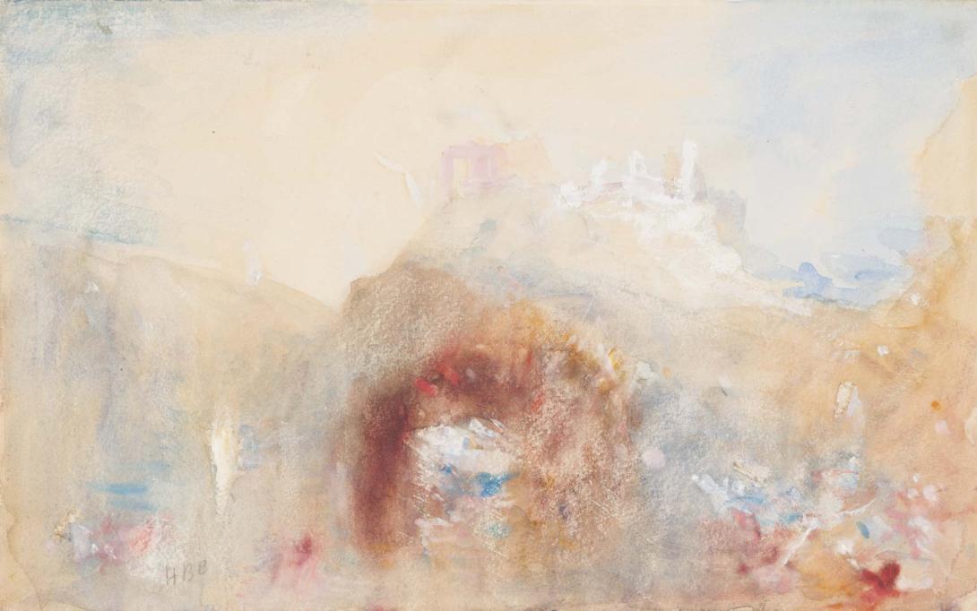 Artwork Queen Mab's cave (after Turner) this artwork made of Watercolour on wove paper